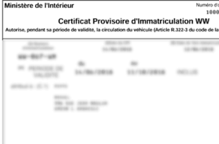 Carte grise : qu'est-ce que le certificat provisoire d'immatriculation (CPI) ?